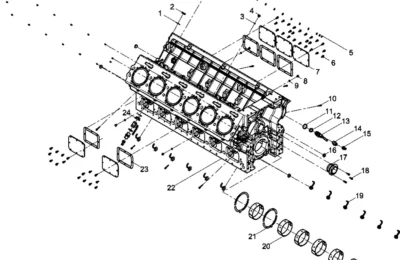 Блок цилиндров BAUDOUIN 12M33