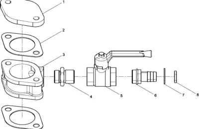 Аварийный водяной клапан двигателя BAUDOUIN 12M33