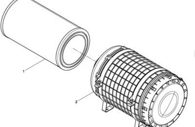 Воздушный фильтр в сборе двигателя BAUDOUIN 12M33