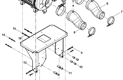 Воздушный фильтр двигателя BAUDOUIN 12M33