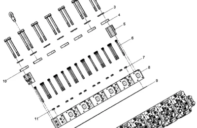 Головка блока цилиндров двигателя BAUDOUIN 12M33