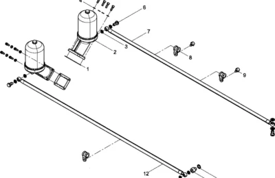 Группа вращающихся центробежных смазочных масляных фильтров двигателя BAUDOUIN 12M33