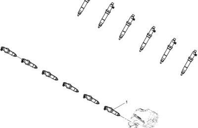 Инжекторы топлива двигателя BAUDOUIN 12M33