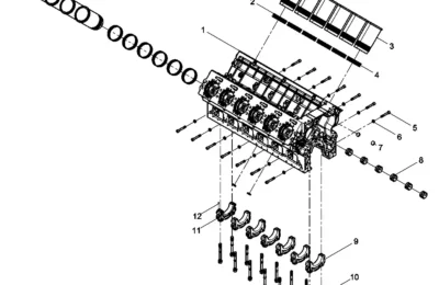Картер двигателя BAUDOUIN 12M33