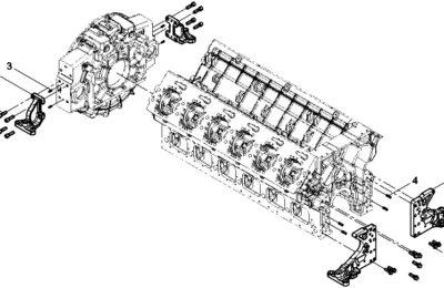 Кронштейны двигателя BAUDOUIN 12M33