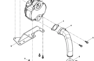 Левый термостат двигателя BAUDOUIN 12M33