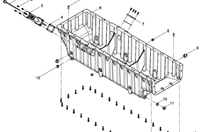 Масляный поддон двигателя BAUDOUIN 12M33