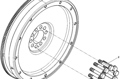 Маховик двигателя BAUDOUIN 12M33