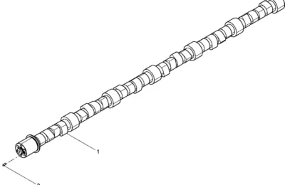 Распределительный вал в сборе двигателя BAUDOUIN 12M33