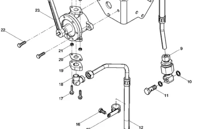 Ручной масляный насос двигателя BAUDOUIN 12M33