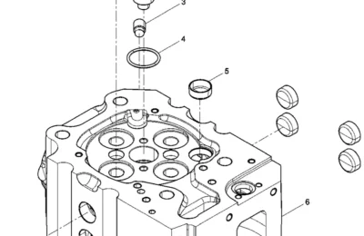 Сборка головки цилиндра BAUDOUIN 12M33