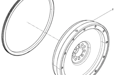 Сборка маховика двигателя BAUDOUIN 12M33