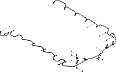 Трубки инжекторов топлива двигателя BAUDOUIN 12M33