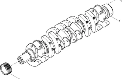Коленчатый вал двигателя BAUDOUIN 12M33