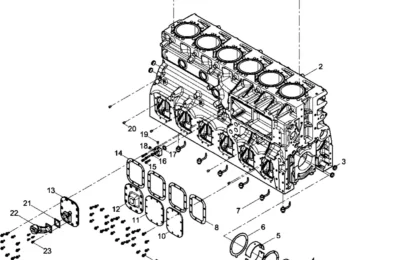 Блок двигателя BAUDOUIN 6M33