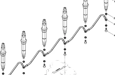 Форсунки двигателя Baudouin 6M33