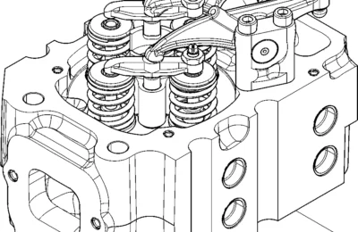 Головка цилиндра двигателя Baudouin 12M26