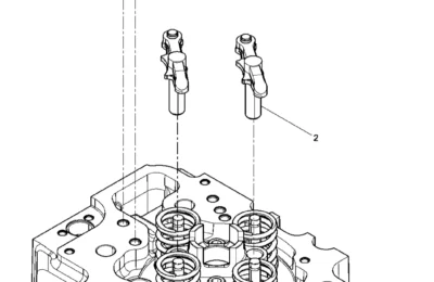 Головка цилиндра в сборе двигателя Baudouin 6M26