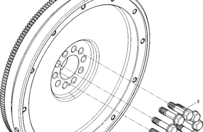 Группа маховика двигателя Baudouin 12M26