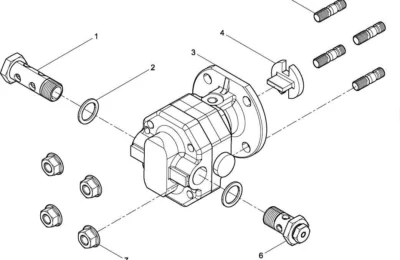 Группа насосов подачи топлива двигателя Baudouin 12M26