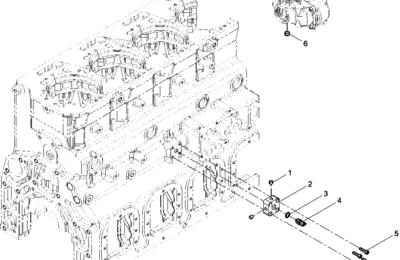 Группа проводов и датчиков общего назначения двигателя Baudouin 6M26