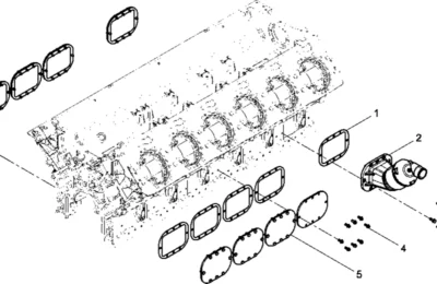 Группа сапунов двигателя Baudouin 12M26 1