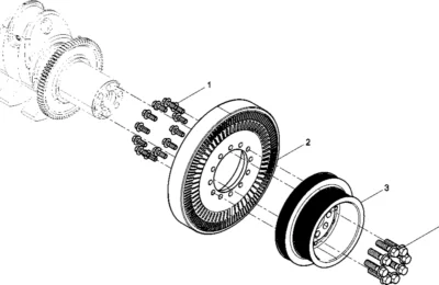 Группа шкивов коленчатого вала двигателя BAUDOUIN 6M33