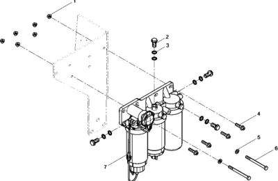 Группа топливных фильтров двигателя Baudouin 12M26