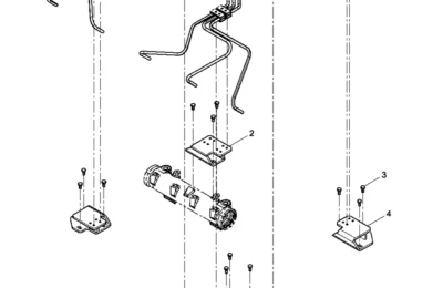 Группа топливопроводов высокого давления двигателя Baudouin 12M26