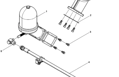 Группа вращающихся масляных центробежных фильтров двигателя Baudouin 12M26