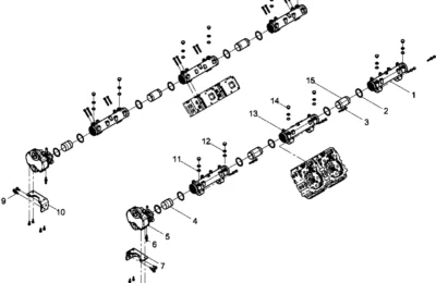 Группа выпускных труб для воды двигателя Baudouin 12M26
