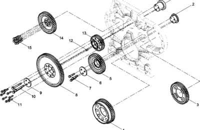 Группа зубчатых передач двигателя BAUDOUIN 6M33
