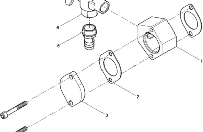 Клапан слива воды двигателя Baudouin 6M26