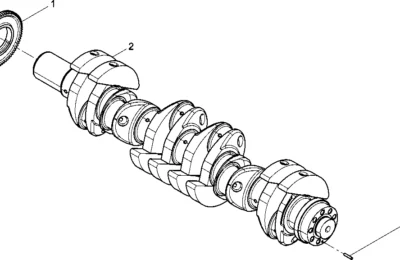 Коленвал двигателя BAUDOUIN 6M33