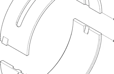 Комплект главных подшипников двигателя Baudouin 12M26