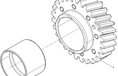 Комплект холостых передач двигателя BAUDOUIN 6M33