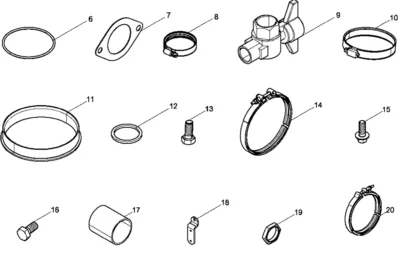 Коробка запчастей двигателя Baudouin 12M26