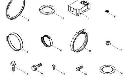 Коробка запчастей двигателя Baudouin 6M26