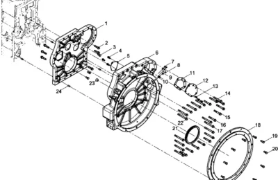 Корпус маховика двигателя BAUDOUIN 6M33