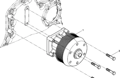 Крепление вентилятора двигателя Baudouin 6M26