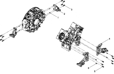 Кронштейн в сборе двигателя Baudouin 12M26