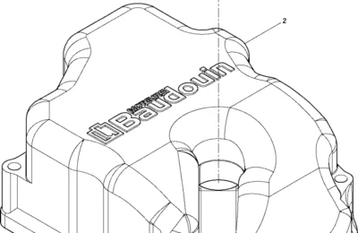 Крышка цилиндра двигателя BAUDOUIN 6M33