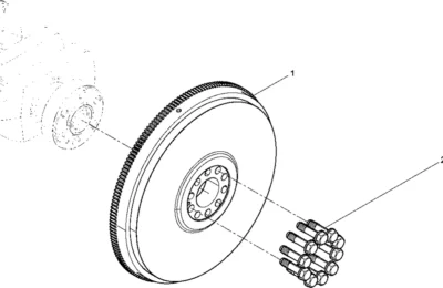 Маховик двигателя Baudouin 6M26