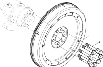 Маховик двигателя BAUDOUIN 6M33