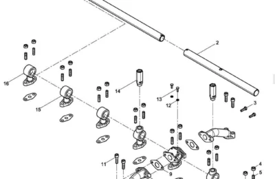 Масляные трубки двигателя Baudouin 12M26