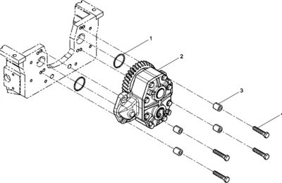 Масляный насос двигателя Baudouin 12M26