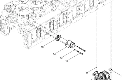 Масляный насос двигателя Baudouin 6M26