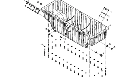 Масляный поддон двигателя BAUDOUIN 6M33