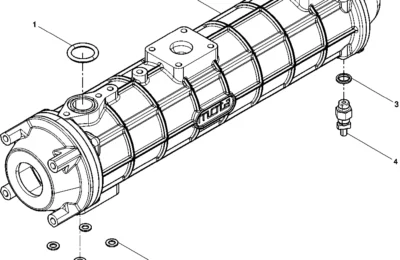 Масляный радиатор двигателя Baudouin 12M26