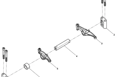 Набор коромысловых рычагов двигателя Baudouin 6M26